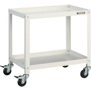 TRUSCO ツールワゴン ラビットワゴン 600X400 ゴム車輪 ホワイト ( RBW-662 W ) トラスコ中山(株)｜orangetool