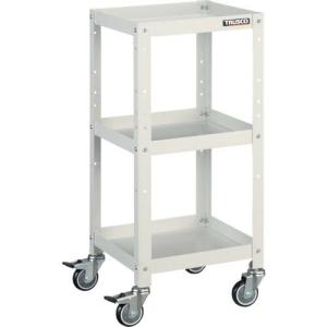 TRUSCO ツールワゴン ラビットワゴン 360X360 ウレタン車輪 ホワイト ( RBW-833U W ) トラスコ中山(株)｜orangetool
