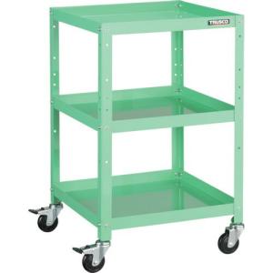 TRUSCO ツールワゴン ラビットワゴン 500X500 ゴム車輪 ヤンググリーン ( RBW-853 YG ) トラスコ中山(株)｜orangetool
