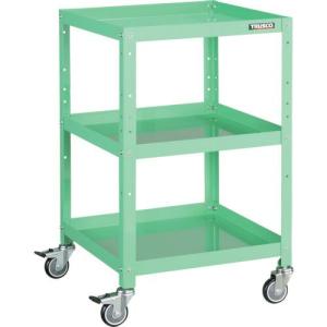 TRUSCO ツールワゴン ラビットワゴン 500X500 ウレタン車輪 ヤンググリーン ( RBW-853U YG ) トラスコ中山(株)｜orangetool