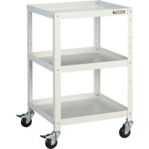 TRUSCO ツールワゴン ラビットワゴン 500X500 ゴム車輪 ホワイト ( RBW-853 W ) トラスコ中山(株)｜orangetool