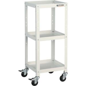 TRUSCO ツールワゴン ラビットワゴン 360X360 ゴム車輪 ホワイト ( RBW-933 W ) トラスコ中山(株)｜orangetool