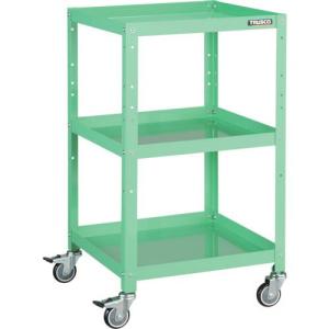 TRUSCO ツールワゴン ラビットワゴン 500X500 ウレタン車輪 ヤンググリーン ( RBW-953U YG ) トラスコ中山(株)｜orangetool