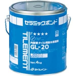 TILEMENT タイル用接着剤 GL-20 4kg ( 30100040 ) (株)タイルメント｜orangetool