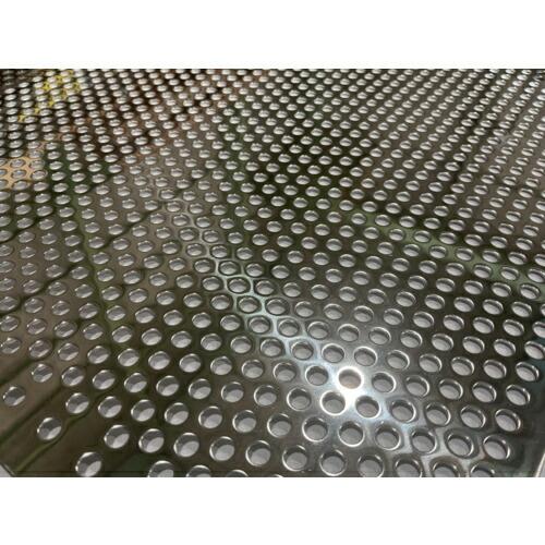 TRUSCO ステンレスパンチングメタル0.5t D3P5 450X450  ( 304BA0.5-...