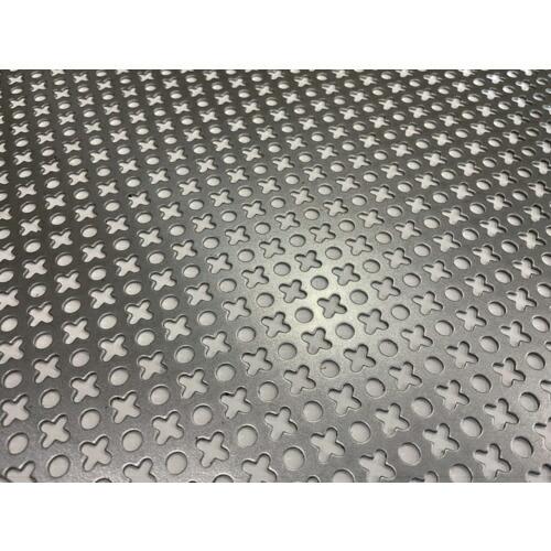 TRUSCO 鉄パンチングメタル1.6t 〇+  450X450 ( SPCC1.6-450X450...