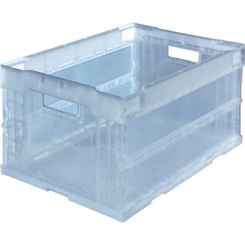 TRUSCO オリコン α折りたたみコンテナ 40L 透明 透明 ( TR-S40TM  TM ) ...