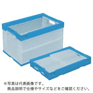 TRUSCO オリコン α折りたたみコンテナ 50L 透明ブラック ( TR-S50TMBK  TMBK ) トラスコ中山(株)｜ORANGE TOOL TOKIWA