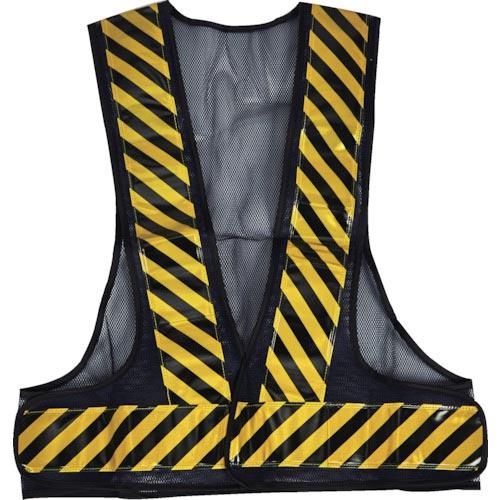 TRUSCO メッシュ安全ベスト トラ柄Xネイビー 反射材付き ( BKYV-NB ) トラスコ中山...
