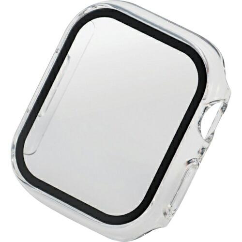 ELECOM AppleWatch series7 41mm用フルカバーケース プレミアムガラス 高...