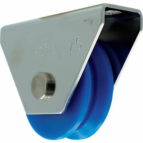 ヨコヅナ ロタ・MC防音重量戸車 75mm V型 ( WMS-0755 ) (株)ヨコヅナ