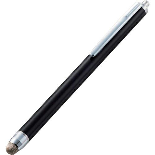 ELECOM タッチペン スマホ・タブレット用 抗菌 導電繊維タイプ ブラック ( P-TPS03A...