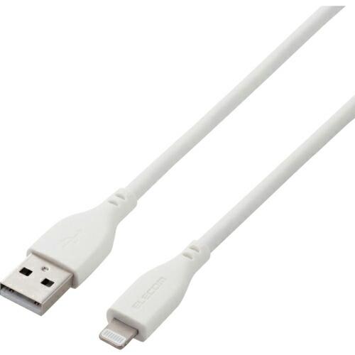 ELECOM USB-A to Lightningケーブル なめらか 1.0m ホワイト ( MPA...