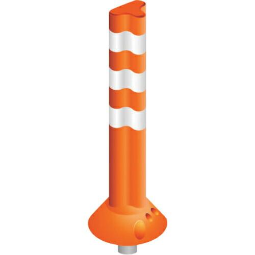 グリーンクロス 難燃タイプポストフレックス 着脱一本脚タイプ PF-QN800 オレンジ  ( 63...