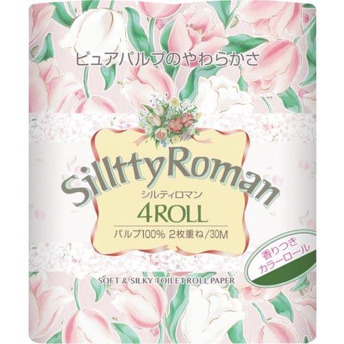 ネピア トイレットペーパー シルティーロマンダブル4R30M ( 66012 ) 王子ネピア(株) ...