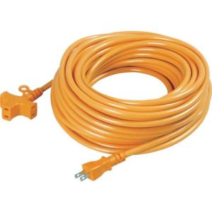 NICHIDO 十字トリプル延長コード アース無し 20m オレンジ ( MRS-20-O ) 日動工業(株)｜orangetool