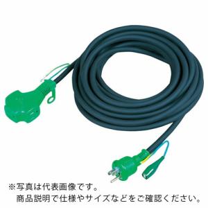 NICHIDO スタミナトリプルポッキン延長コード アース付 20m 黒 ( PPTF-20E ) 日動工業(株)｜orangetool