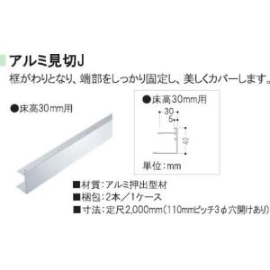 FUKUVI クリーンOAフロア アルミ見切30J(ピットTN30・TN30用)2本入  ( OAAL30 )  (メーカー取寄)｜orangetool
