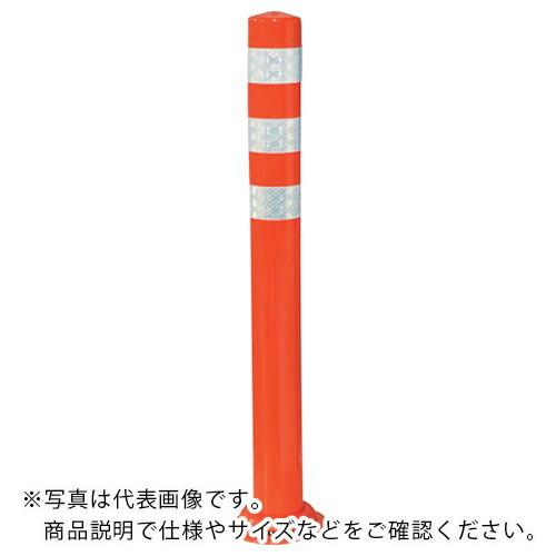 積水 車線分離標 ポールコーンCITY R 一本脚 M16 PCCTR-80RW-F 赤 ( PCC...