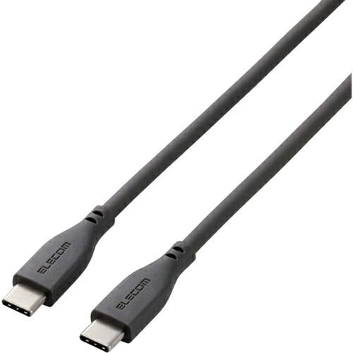 ELECOM USB Type-C to USB Type-Cケーブル なめらか 1.0m グレー ...