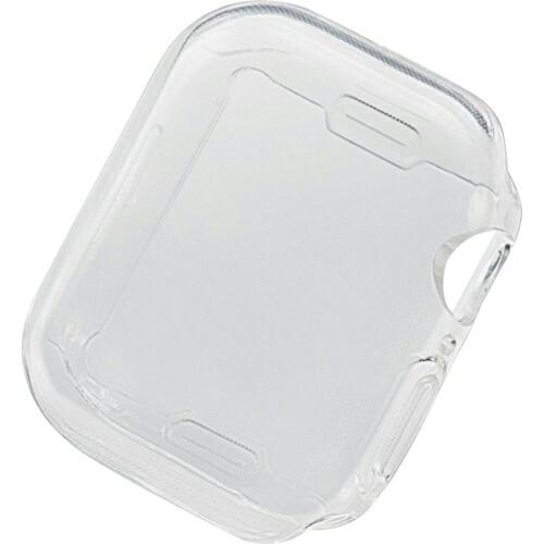 ELECOM AppleWatch series7 41mm用フルカバーケース ソフト クリア ( ...