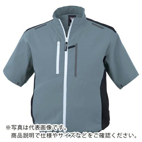 XEBEC 空調服制電半袖ブルゾン ブルーグレー (XE98027-43-5L)