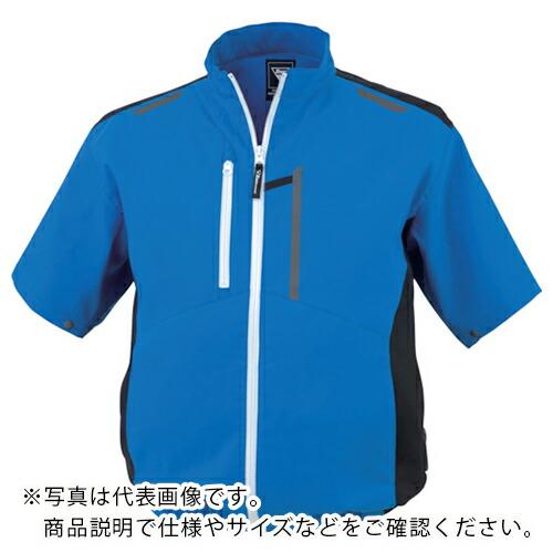 XEBEC 空調服制電半袖ブルゾン ブルー (XE98027-40-3L)