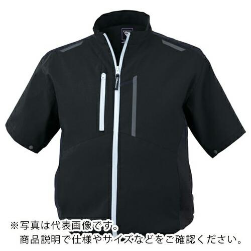 XEBEC 空調服制電半袖ブルゾン クロ (XE98027-90-L)