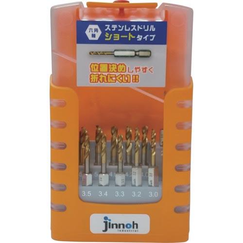 jinnoh ステンレスドリル ショート六角軸14本セット TCHS14S ( TCHS-14S )...