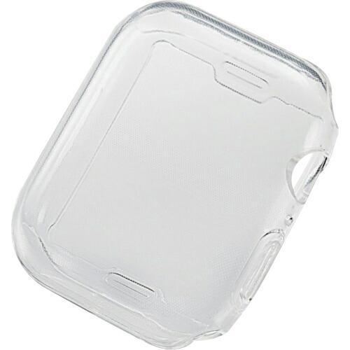 ELECOM AppleWatch series7 45mm用フルカバーケース ソフト クリア ( ...