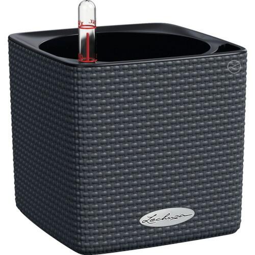 レチューザ 底面給水プランター キューブカラー14 スレート ( 13384 ) geobra社