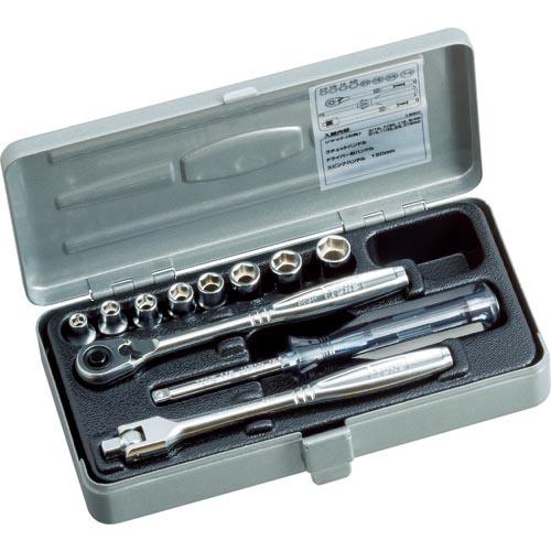 TONE ソケットレンチセット 12pcs 差込角6.35mm ( 1850 ) TONE(株)
