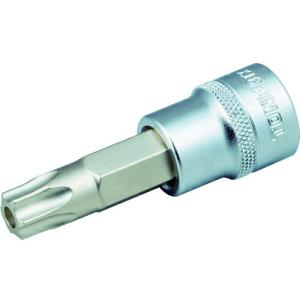 TONE ヘックスローブソケット トルクスソケット(いじり防止タイプ) T55 差込角9.5mm 先端寸法11.17mm ( 3TX-T55H ) TONE(株)｜orangetool