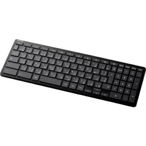 ELECOM Bluetoothキーボード ワイヤレス パンタグラフ式 コンパクト WWCB認証 抗菌 ブラック ( TK-CB02BPKBK )｜orangetool
