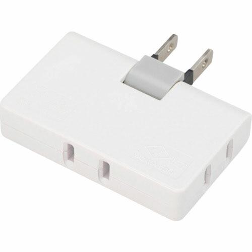 YAZAWA コーナータップ3個口ホワイト ( Y02ELPC300WH ) (株)ヤザワコーポレー...
