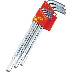 TONE マスターツールロング六角棒L形レンチセット 吋目 9pcs ( ALB900 ) TONE(株)｜orangetool