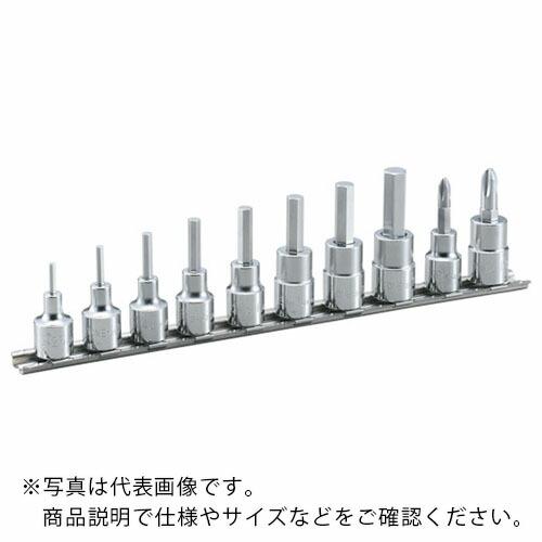 TONE ヘキサゴンソケットセット(ホルダー付) 10pcs 差込角9.5mm ( HH310 ) ...