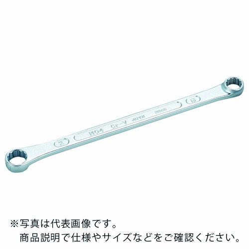 TONE 両口ロングめがねレンチ(ストレート) 対辺寸法11×13mm 全長193mm ( M04-...