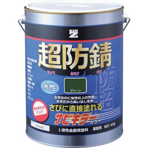 BANーZI 防錆塗料 サビキラーカラー 4kg グリーン 42-30H  ( B-SKC/K04G...