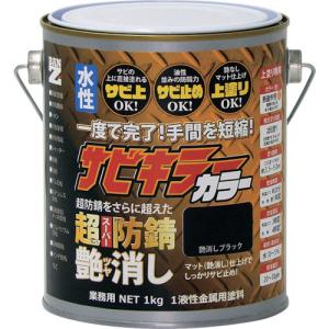 BANーZI 防錆塗料 サビキラーカラー艶消し 1kg つや消し黒 ( B-SKCT/K01B ) (株)BAN-ZI｜orangetool