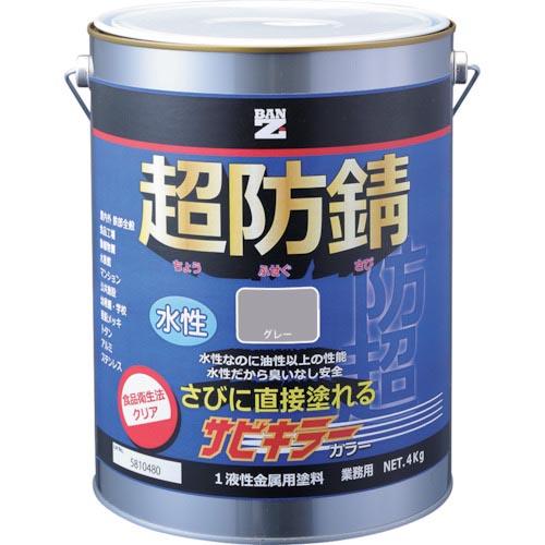 BANーZI 防錆塗料 サビキラーカラー 4kg グレー N-60  ( B-SKC/K04C1 )
