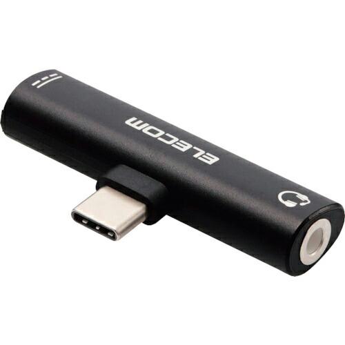 ELECOM 音声変換アダプタ Type-C-4極3.5mmイヤホンジャック 給電機能付 ( MPA...