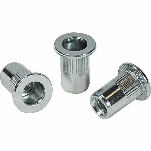 【SALE価格】エビ ローレットナット(平頭・スティール製) 板厚3.5 M6×1.0(1000個入...