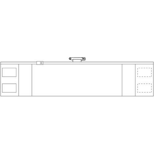【SALE価格】TRUSCO ファスナー付腕章 白 ( T-36692A )