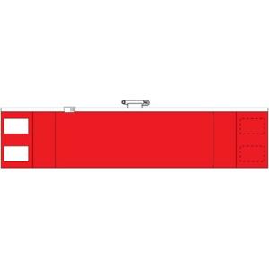 【SALE価格】TRUSCO ファスナー付腕章 赤 ( T-84842 ) トラスコ中山(株)｜orangetool