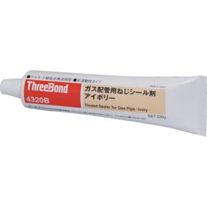 THREEBOND ガス配管用ねじシール剤 不乾性 都市ガス用 アイボリー 230g(4320BD) ( TB4320B ) (株)スリーボンド｜orangetool