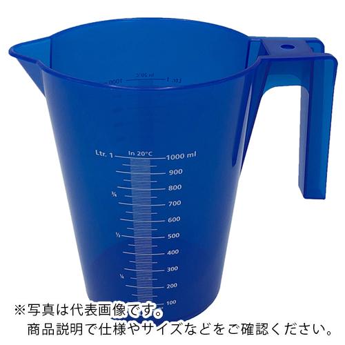 AS 1000mlカラフル手付ビーカー青12入 ( 4-2228-01 )