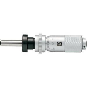 SK マイクロメータヘッド 測定範囲0~13mm ナット・ステムクランプ付 先端球面 ( 1712-350 )｜orangetool