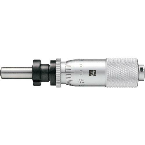 SK マイクロメータヘッド 測定範囲0~15mm ナット付ステム・クランプ付 先端球面 ( 1719...