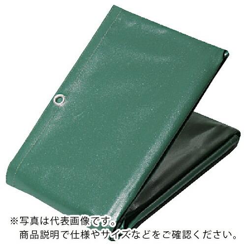 萩原 ターピー エステル帆布トラックシート 1号 軽トラック グリーン 1.9m×2.1m ( H1...